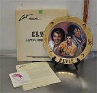 Large Elvis collector plate