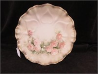 VINTAGE HAND PAINTED RS PRUSSIA BOWL 3"T X 10"W