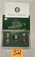 1996 US MINT PROOF SET WITH COA