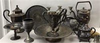 ASSORTED LOT OF SILVER PLATE