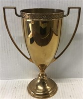 GOLD TONE UNMARKED TROPHY CUP