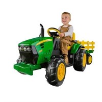 12V John Deere Ground Force Tractor - Green