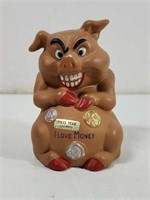 1950's Greedy Pig piggy bank