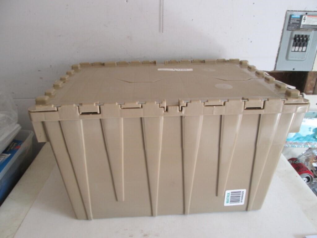 GUC FLIP TOP PLASTIC STORAGE BIN