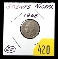 1868 3-cent nickel