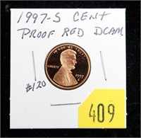 1997-S Proof Lincoln cent