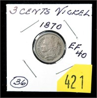 1870 3-cent nickel