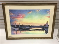 Signed Paul Jackson watercolor print