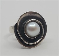 Silpada, Israeli Modernist Sterling Silver Pearl