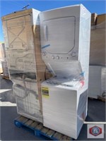 GE Lot of 2pc. GE White Laundry Center 3.8 cu.