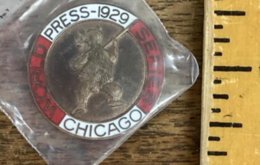 1929 Chicago World Series Press pin
