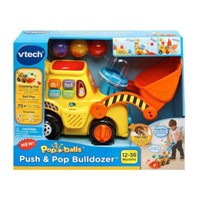 V Tech Pop-A-Balls Push Pop Bulldozer