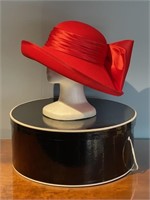 Chapeau Creations By Ruth Kropveld Red Bow Hat