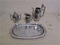 Pewter Coffee Tea Serving Set