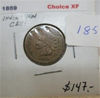 1859 Indian head cent