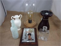 Light/Wood Candle Holder/2 Bottles/Vase/Plaque