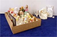FIGURINES, BANKS, ANGELS (SOME LIGHTED)......