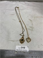 2 Avon Vintage Pendant w/ Chains