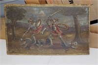 An Antique Painting on Wood Panel