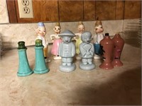 Large lot of vintage salt and pepper shakers