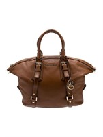 Michael Kors Brown Leather Top Handle Bag
