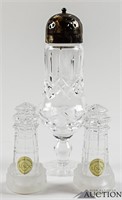 Waterford Sugar Shaker, Lenox Crystal S&P Shakers