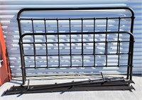 Black Tubular Steel King Size Bed Frame