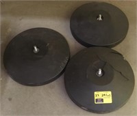 Lot of 3 Weighted post bases