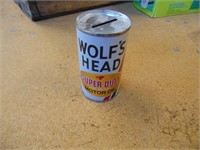 Wolf's Head motor oil bank