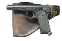 PREWAR DUTCH M25 FN 1922 SEMI AUTO PISTOL RIG.