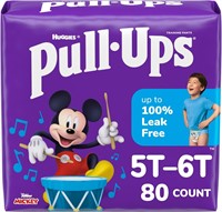 Pull-Ups Boys' Pants  5T-6T  80 Count  2 Packs