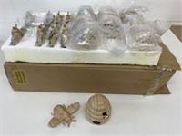 Case Lot of 18 Resin Bees & Hives