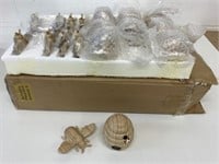 Case Lot of 18 Resin Bees & Hives