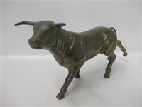 7.25" Tall Brass Bull Statue