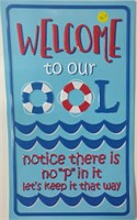 Swimming Pool Tin Sign
