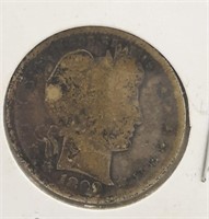 1899 Barber 25 Cent Coin