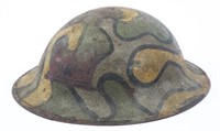 WWI US M1917 CAMO PAINTED DOUGHBOY HELMET