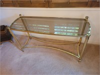 Glass Hall Table 47" × 15" × 25"