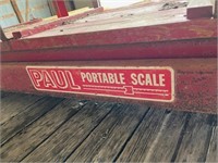 Paul Portable scale, 600 lb low use