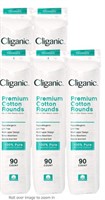 Cliganic Premium Cotton Rounds for Face (5 Pack)