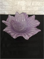 Beautiful art glass bowl, hand blown.