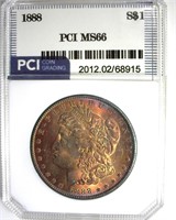 1888 Morgan MS66 LISTS $700