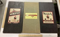 3 Vintage Monopoly Boards