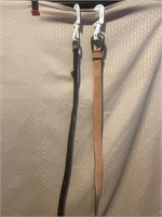 2 new women’s leather belts size L