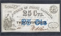 1864 North Carolina 25-Cent Fractional Note