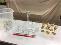 Vintage glassware sets