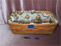 Costume Jewelry in Longaberger Organizer Basket