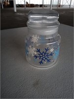 Snowflake candy jar