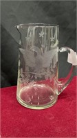7" Inch Glass Pitcher Cup