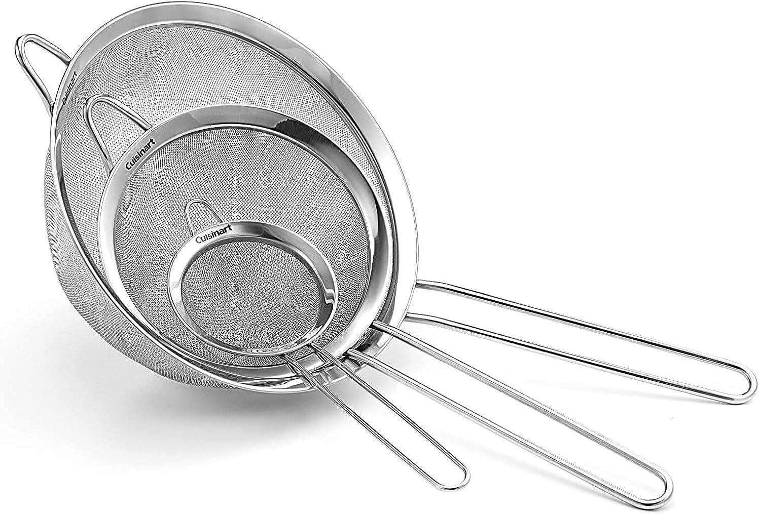 Cuisinart 3-Count Strainers, CTG-00-3MS Silver